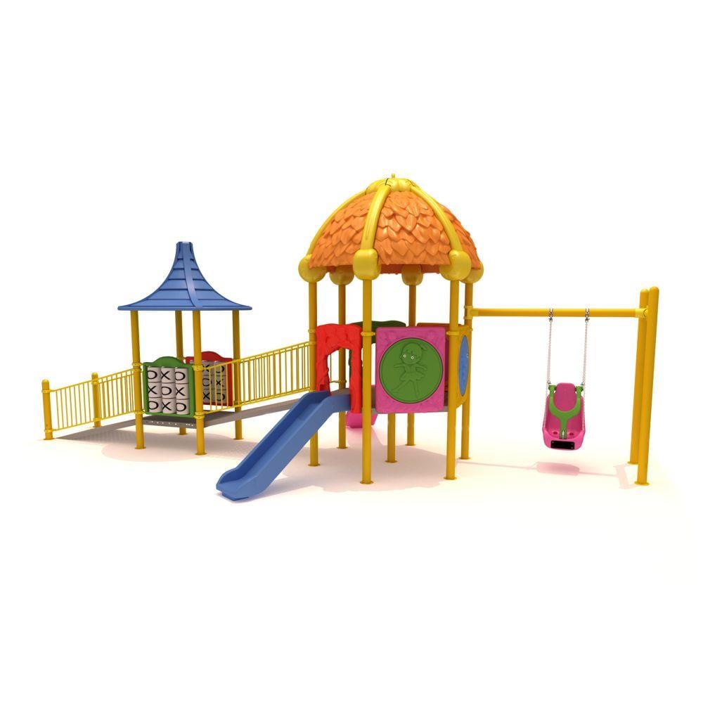 Inclusive Outdoor Playground with Accessible Swing – 10 x 5 m