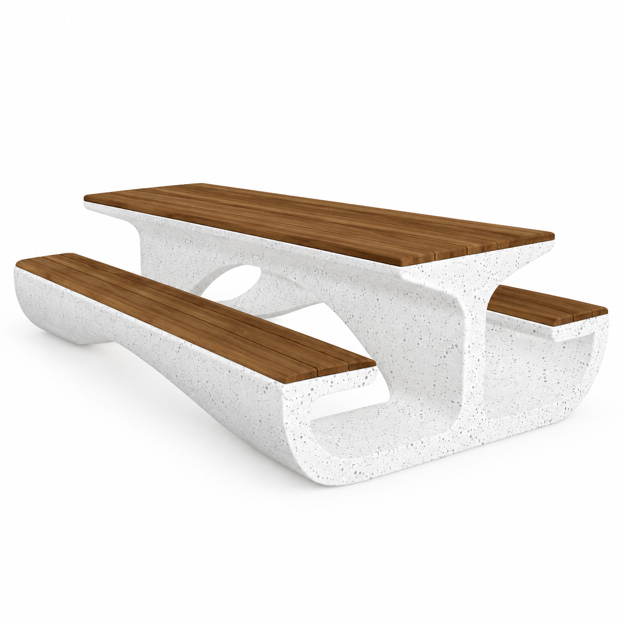 ENT-1300 Ahşap Oturaklı Beton Piknik Masası