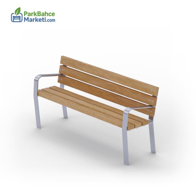 Ergonomik Tasarım Kolçaklı (İroko) Dış Mekan Bank