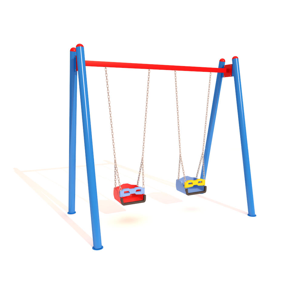 Double Swing SLC400N – Classic Outdoor Swing with Safety Seats