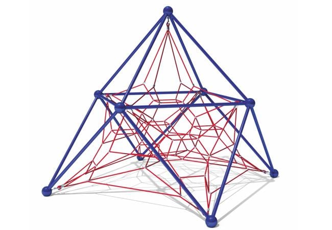 Space-Themed Climbing Structure – 3.5m | Rope Play Element