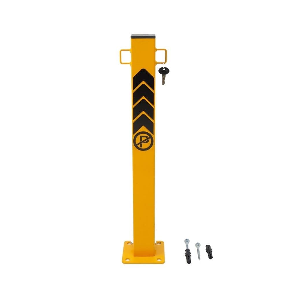 Lockable Parking Post – Reflective Surface Ground Bollard