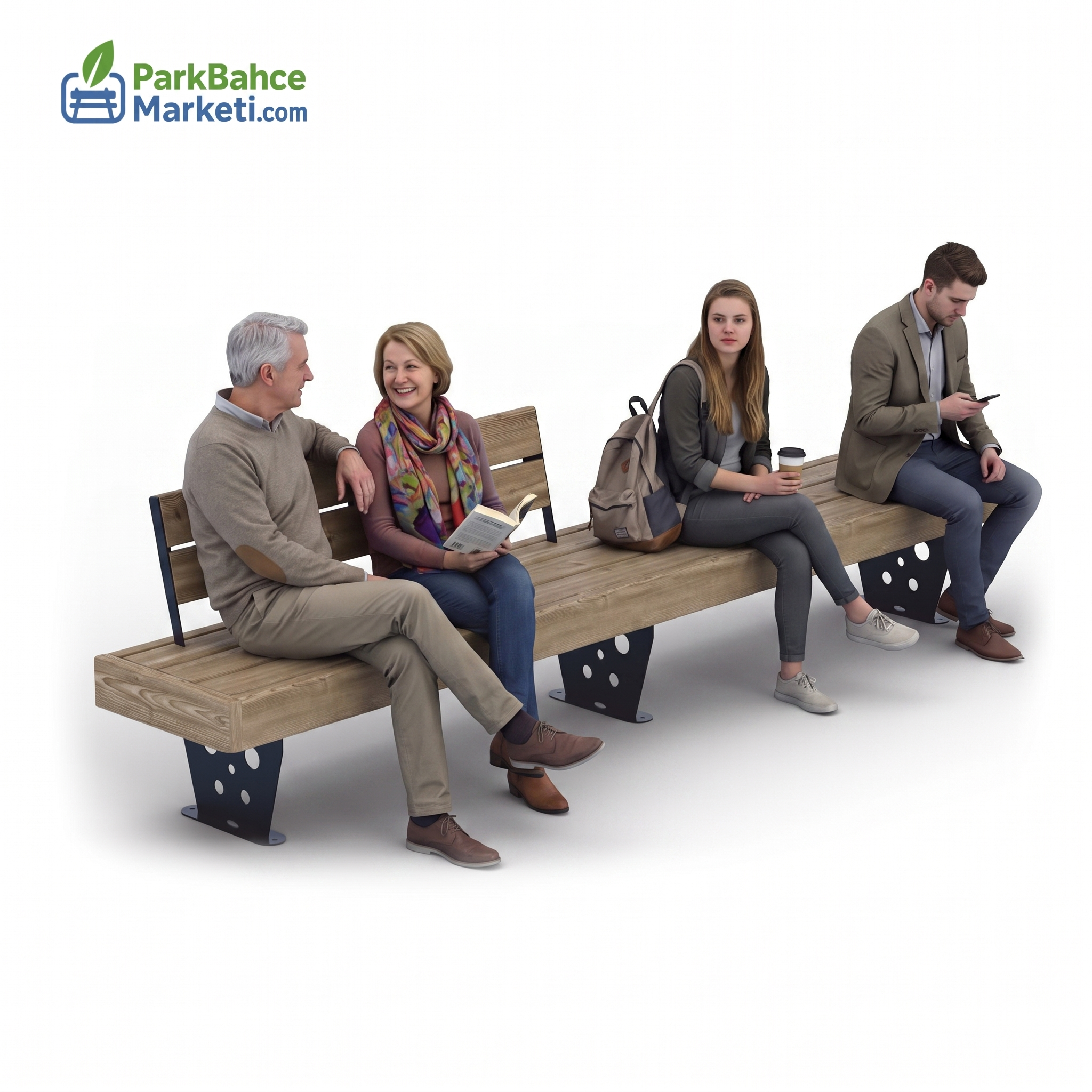 Design Bench with Short Back Detail and Thick Frame Body
