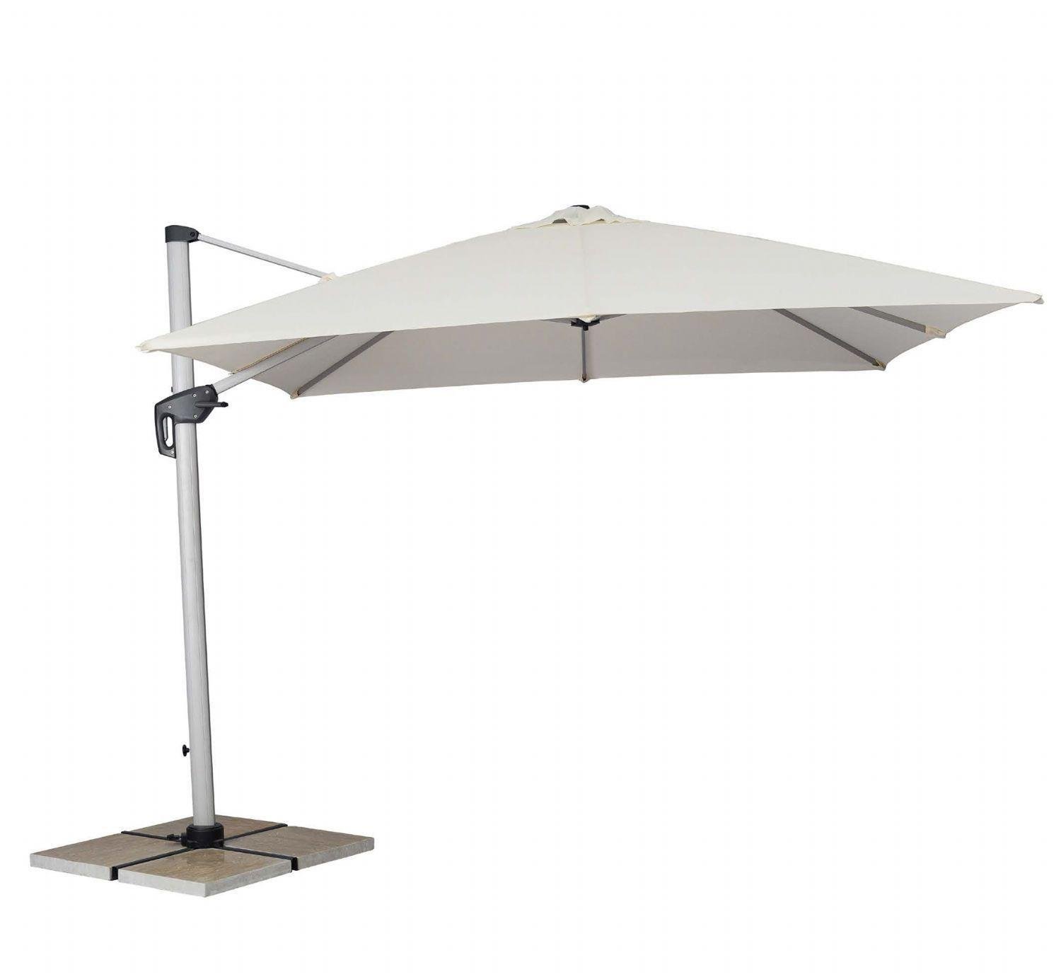 Mykonos Side Pole Umbrella – 300x300 cm Telescopic Arm System