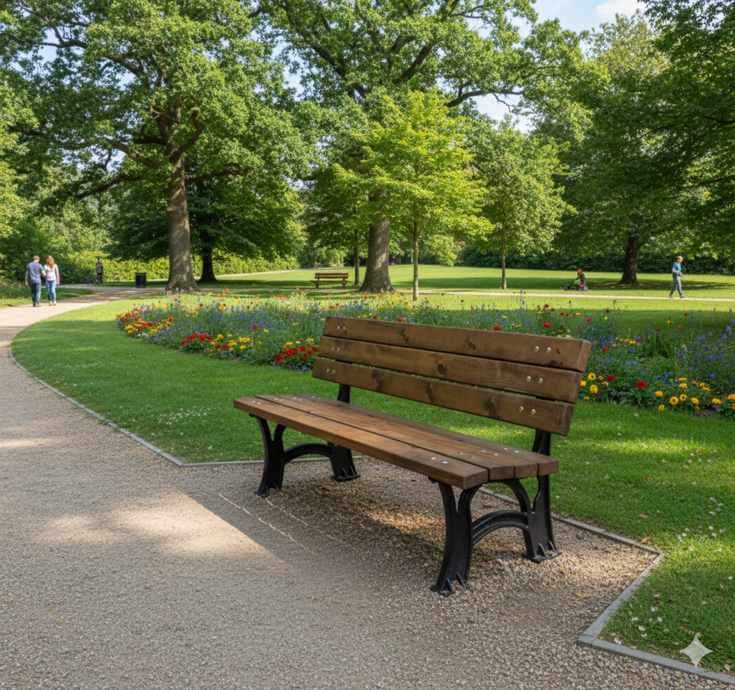 Kompozit Oturma Bankı – Dış Mekân İçin Dayanıklı Park Bankı