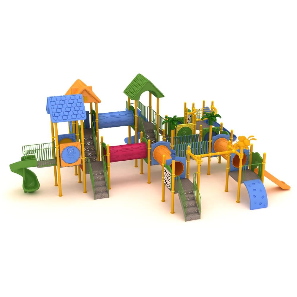 On Kuleli Altı Kaydıraklı Çocuk Oyun Grubu