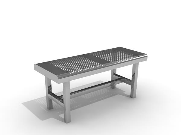 Stainless Steel Outdoor Bench – Custom Production