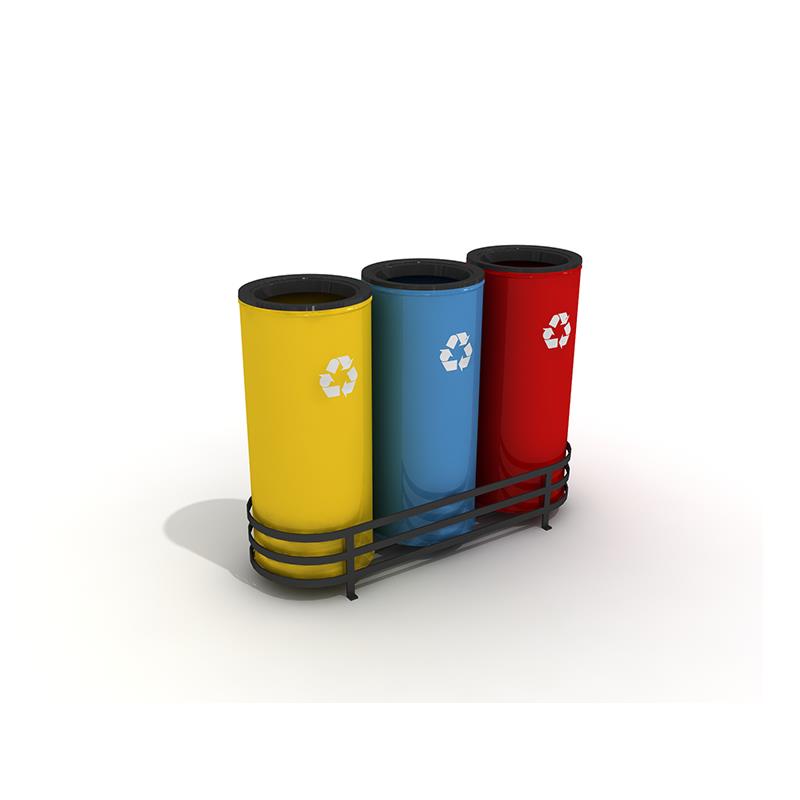 Sıfır Atık Ünitesi, Geri Dönüşüm Atık Kutusu, Üçlü Metal
