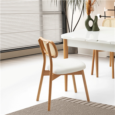 80x130+37 KELEBEK KÜTÜK HG KAR BEYAZ MASA + 4 PARİS SANDALYE TAKIMI