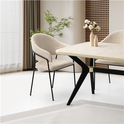 90x160+30 ANKA SİDON MASA + 4 EVRİM SANDALYE TAKIMI
