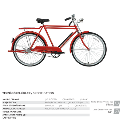 BİSAN ROADSTAR CLASSIC BİSİKLET