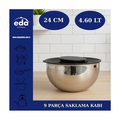 EDA ZK-576 RENDELİ 9 PARÇALI SAKLAMA KABI