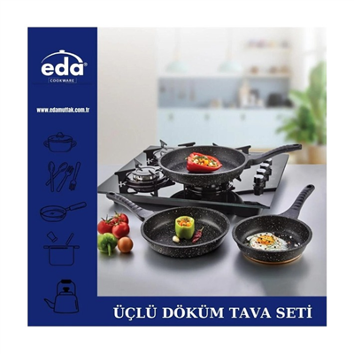 EDA ZK-902 3LÜ DÖKÜM TAVA