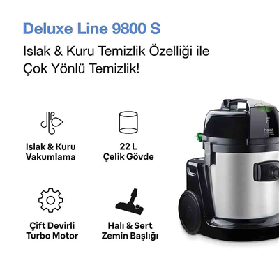 FAKİR DELUXE LİNE 9800 S HALI YIKAMA MAKİNESİ