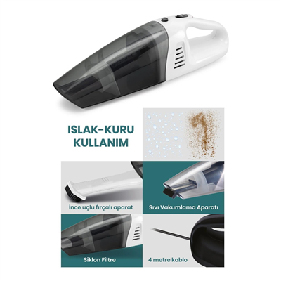 GOLDMASTER GM-7553B PİCKY ŞARJLI ELEKTRİK SÜPÜRGESİ