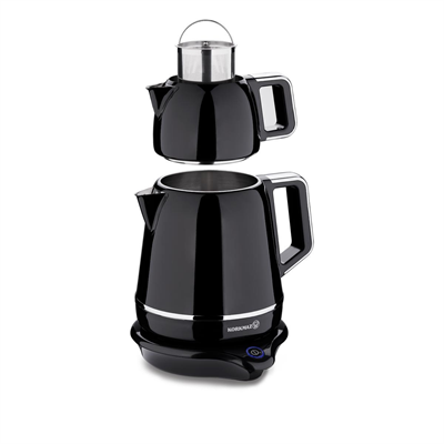 KORKMAZ DEMİKS ELEKTRİKLİ ÇAYDANLIK SİYAH A332-04