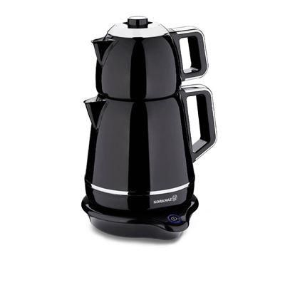 KORKMAZ DEMİKS ELEKTRİKLİ ÇAYDANLIK SİYAH A332-04