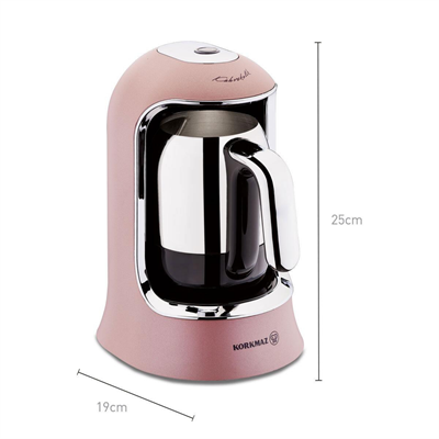 KORKMAZ KAHVEKOLİK OTOMATİK KAHVE MAKİNESİ ROSAGOLD A860-06