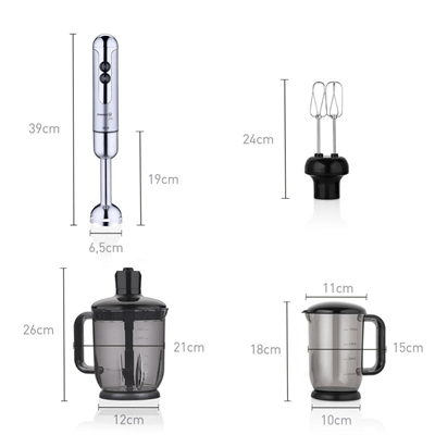 KORKMAZ MİA MEGA İNOX BLENDER SET A447-16