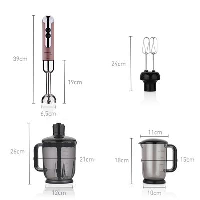 KORKMAZ MİA MEGA ROSAGOLD BLENDER SET A447-09
