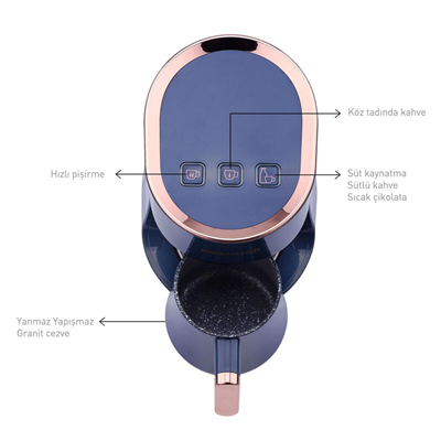 KORKMAZ OTANTİK AZURA KAHVE MAKİNESİ A865-02