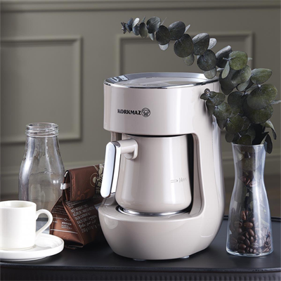 KORKMAZ OTANTİK BEJ KAHVE MAKİNESİ A865-03
