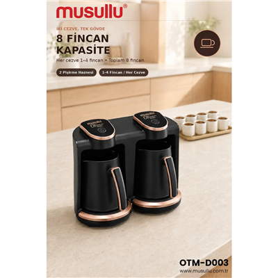 MUSULLU HOMAN DUO OTM-D003 2 Lİ KAHVE MAKİNESİ