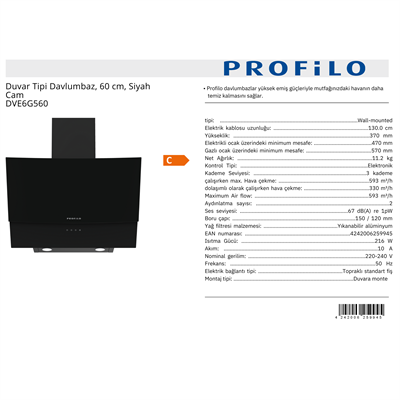 PROFİLO DVE6G560 DAVLUMBAZ