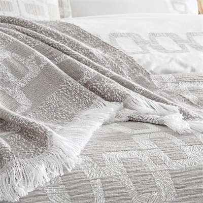 PUFFY ÇİFT KİŞİLİK 8 PARÇA LENNY NAKIŞLI ETERNAL SET - GRİ