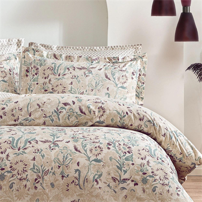 PUFFY ÇİFT KİŞİLİK DEVNA NEVRESİM TAKIMI BEJ