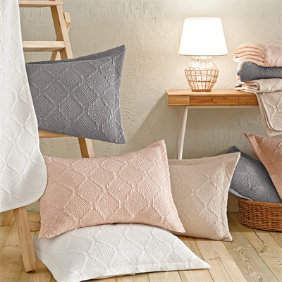 PUFFY ÇİFT KİŞİLİK JULİAN YATAK ÖRTÜSÜ SET - BLUSH