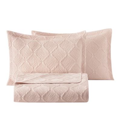 PUFFY ÇİFT KİŞİLİK JULİAN YATAK ÖRTÜSÜ SET - BLUSH