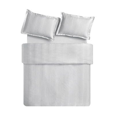 PUFFY ÇİFT KİŞİLİK MELVİN BAMBU SATEN NEVRESİM SET GRİ