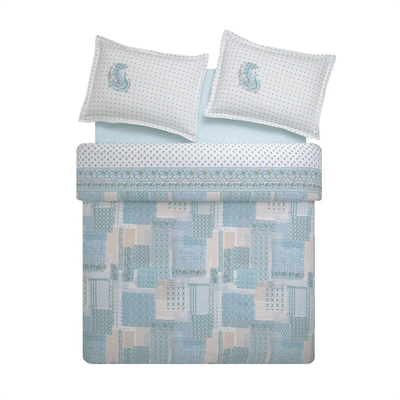 PUFFY ÇİFT KİŞİLİK MERİSA TENSEL NEVRESİM TAKIMI MAVİ