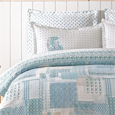 PUFFY ÇİFT KİŞİLİK MERİSA TENSEL NEVRESİM TAKIMI MAVİ