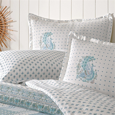 PUFFY ÇİFT KİŞİLİK MERİSA TENSEL NEVRESİM TAKIMI MAVİ