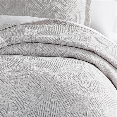 PUFFY ÇİFT KİŞİLİK SHAY YATAK ÖRTÜSÜ SET - GRİ