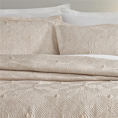 PUFFY ÇİFT KİŞİLİK SHAY YATAK ÖRTÜSÜ SET - BEJ