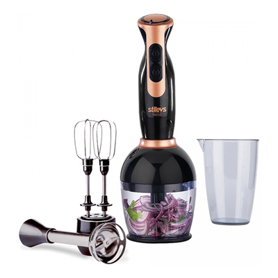 STİLEVS MAGO PLUS SİYAH/BAKIR EL BLENDER SETİ