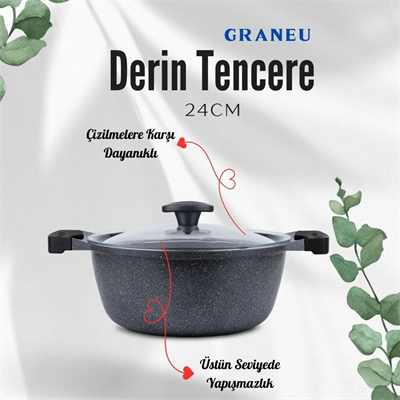 THERMOAD GRANEU 7 PARÇA DÖKÜM GRANİT TENCERE SET