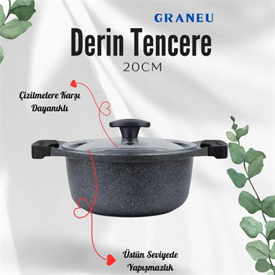 THERMOAD GRANEU 7 PARÇA DÖKÜM GRANİT TENCERE SET