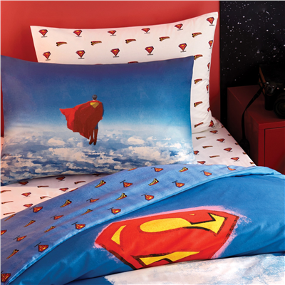YATAŞ PUFFY SUPERMAN CLOAK RANFORCE NEVRESİM TAKIMI - MAVİ