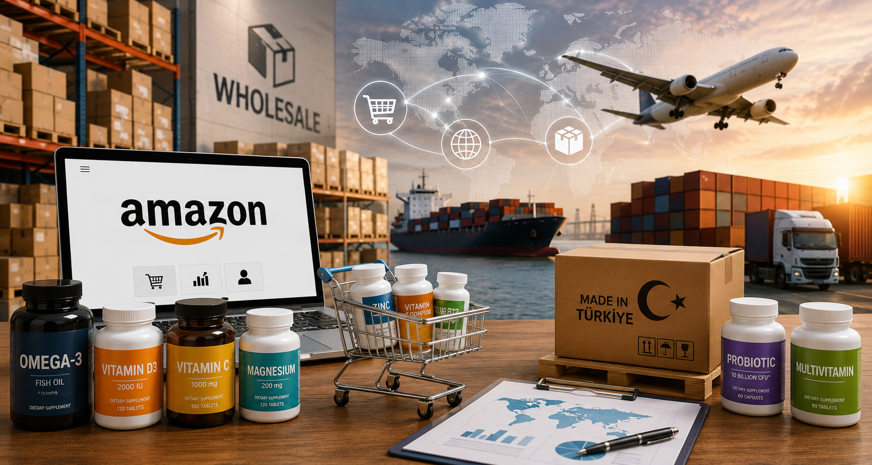 Amazon FBA ve E-İhracat İçin Toptan Vitamin Tedariki