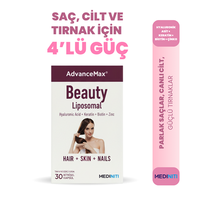 Advancemax Beauty Lipozomal Hyalüronik Asit Keratin Biotin Zn 30 Kapsül Fiyatları - Modern Eczane