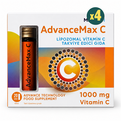 Advancemax Lipozomal C Vitamini 10 ml x 20 Shot 4 Adet Fiyatları - Modern Eczane