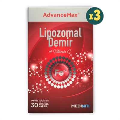 AdvanceMax Lipozomal Demir 30 Kapsül 3 Adet Fiyatları - Modern Eczane
