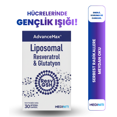 Advancemax Lipozomal Resveratrol Glutatyon 30 Kapsül