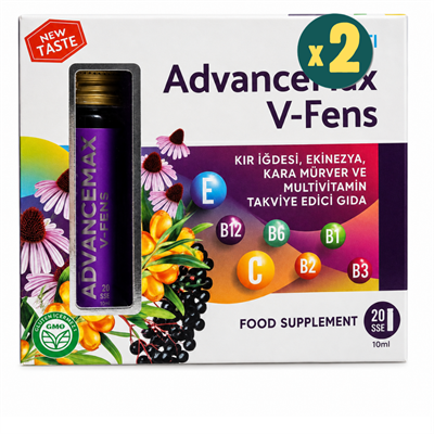 Advancemax V-fens Multivitamin 10 ml x 20 Shot 2 Adet Fiyatları - Modern Eczane