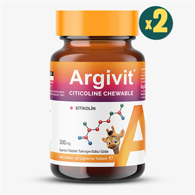 Argivit Citicoline Chewable Sitikolin Çiğnenebilir 30 Tablet 2 Adet Fiyatları - Modern Eczane
