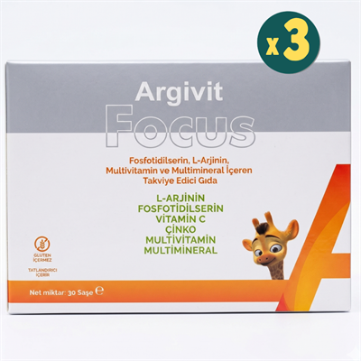 Argivit Focus 30 Saşe 3 Adet Fiyatları - Modern Eczane